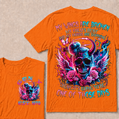 My Wings Are Broken My Halo's Bent And My Horns Are Showing Yeah Custom Year T-Shirts