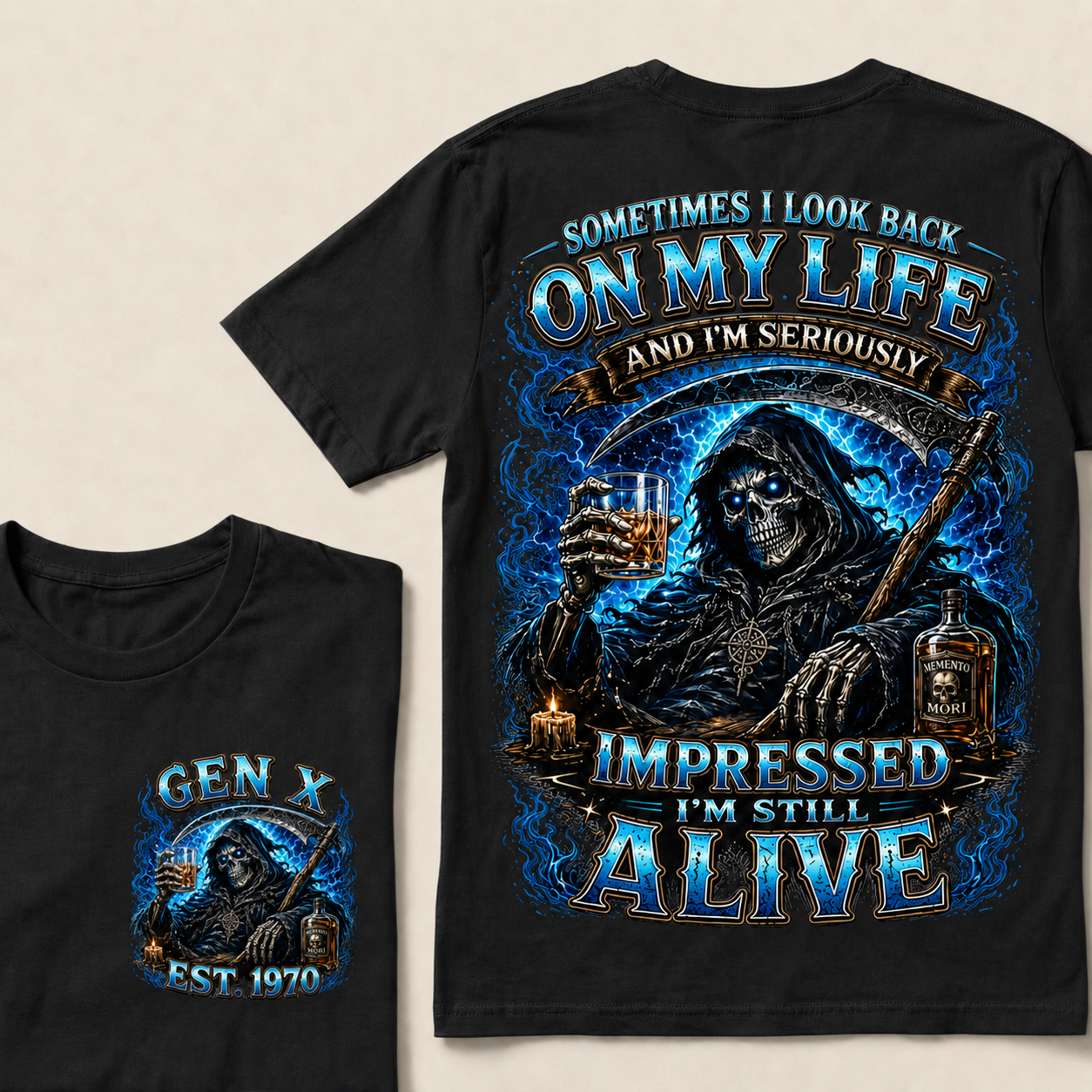 Sometimes I Look Back On My Life Custom Year T-Shirts