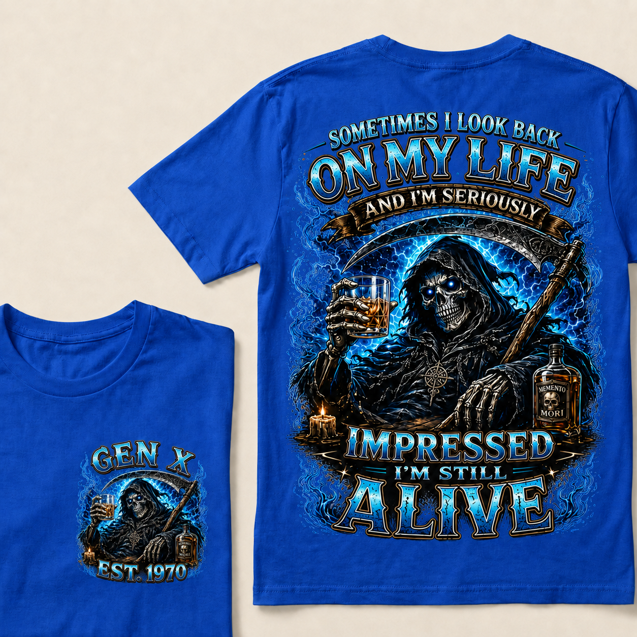 Sometimes I Look Back On My Life Custom Year T-Shirts