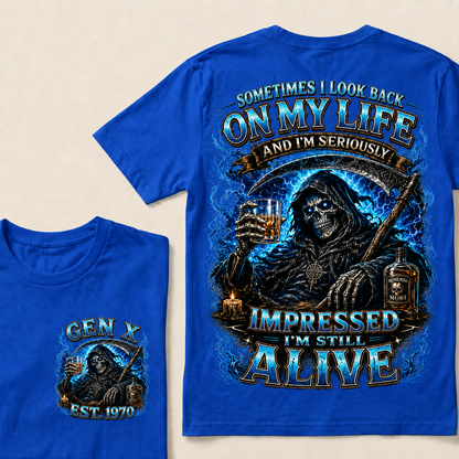 Sometimes I Look Back On My Life Custom Year T-Shirts