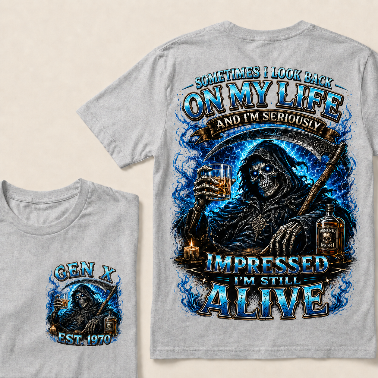 Sometimes I Look Back On My Life Custom Year T-Shirts