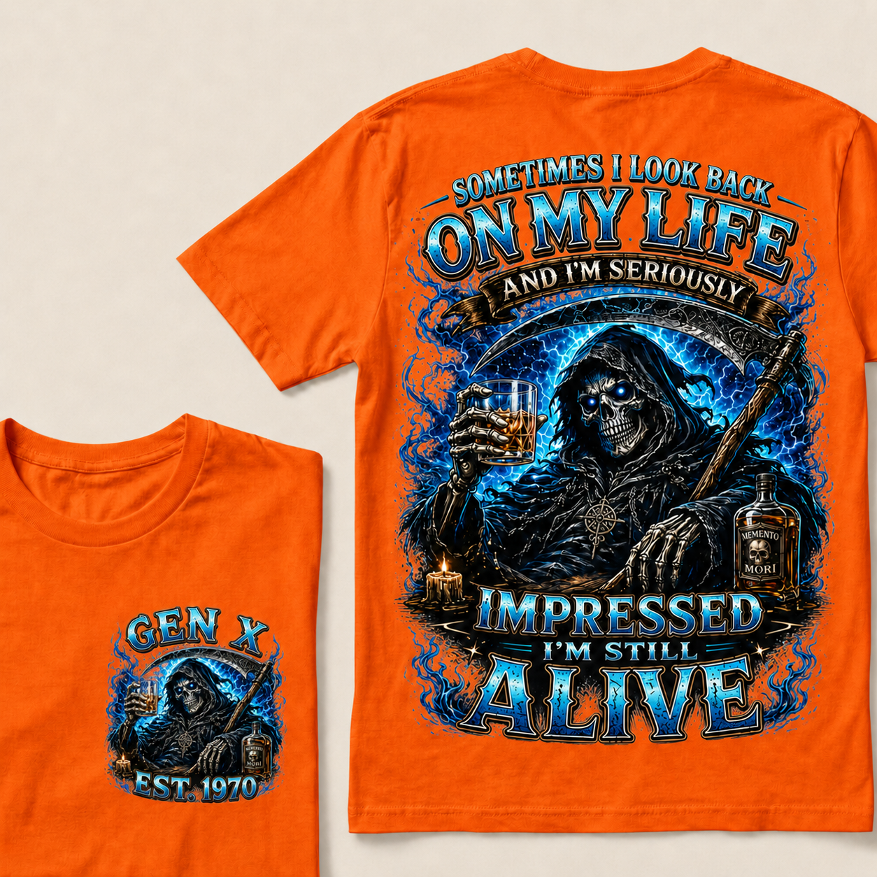Sometimes I Look Back On My Life Custom Year T-Shirts