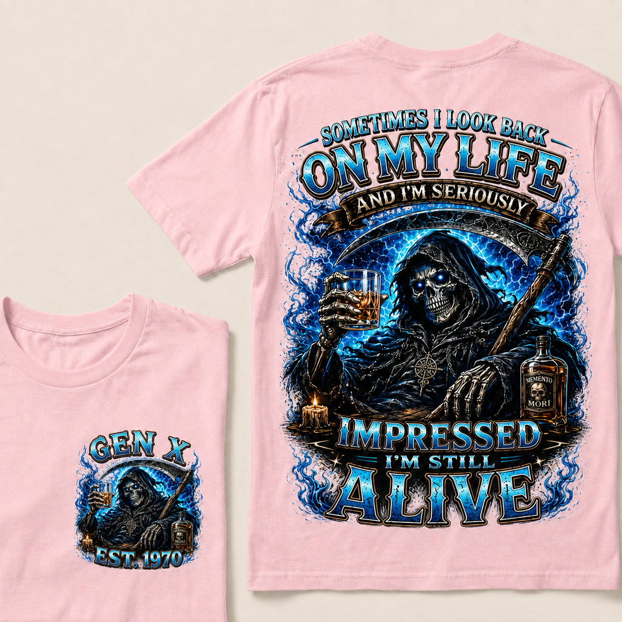 Sometimes I Look Back On My Life Custom Year T-Shirts