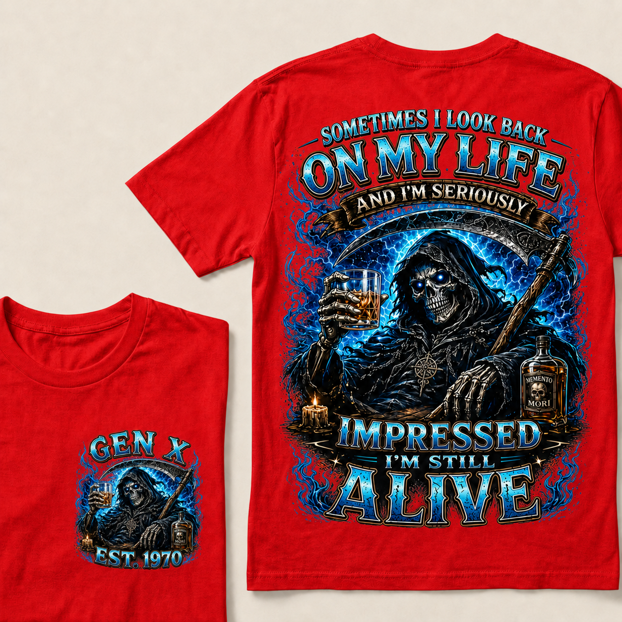 Sometimes I Look Back On My Life Custom Year T-Shirts