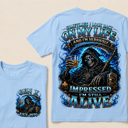 Sometimes I Look Back On My Life Custom Year T-Shirts