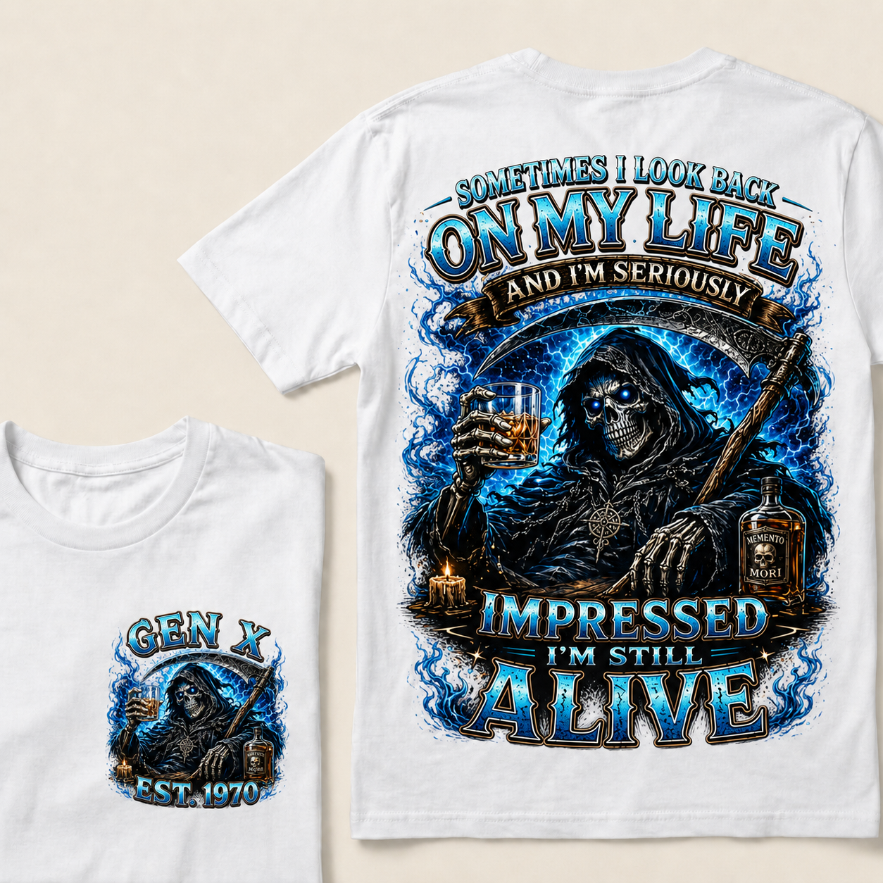 Sometimes I Look Back On My Life Custom Year T-Shirts