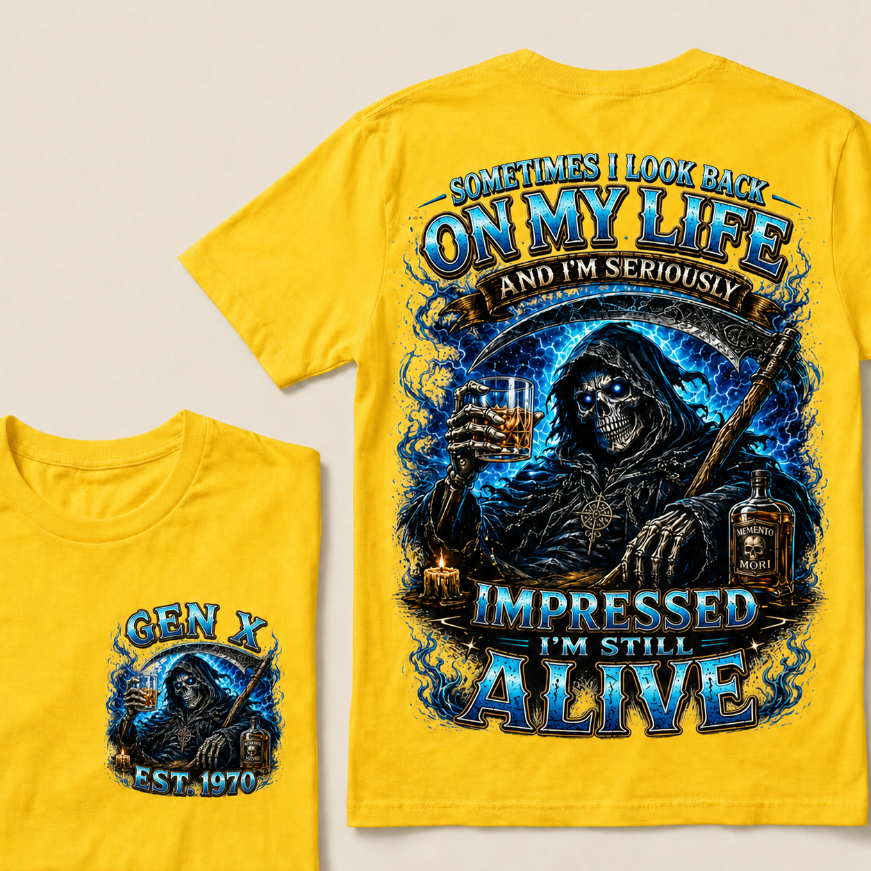 Sometimes I Look Back On My Life Custom Year T-Shirts